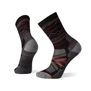 Smartwool Men's Hike Mountain Range Pattern Crew Sock - Light Cushion