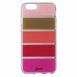 Sonix Clear Coat Hybrid Case for iPhone 6s and 6 - Sienna Stripe / Red / Pink