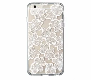 Sonix Clear Coat Hybrid Case for iPhone 6s Plus / 6 Plus - Clear / White Flowers