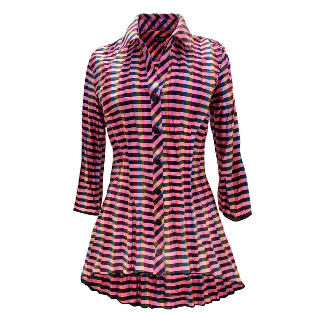 Spruce Multi, Tunic: Pink/Black