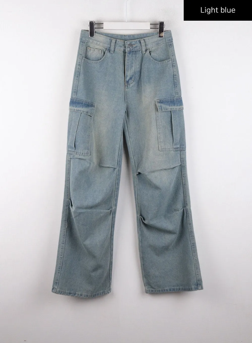 Straight Leg Pintuck Jeans CD307