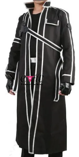 Sword Art Online Kirito Black Costume Coat