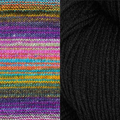 Synchronicity Shawl Kit | Yarn Art Using the Mosaic Knitting Technique