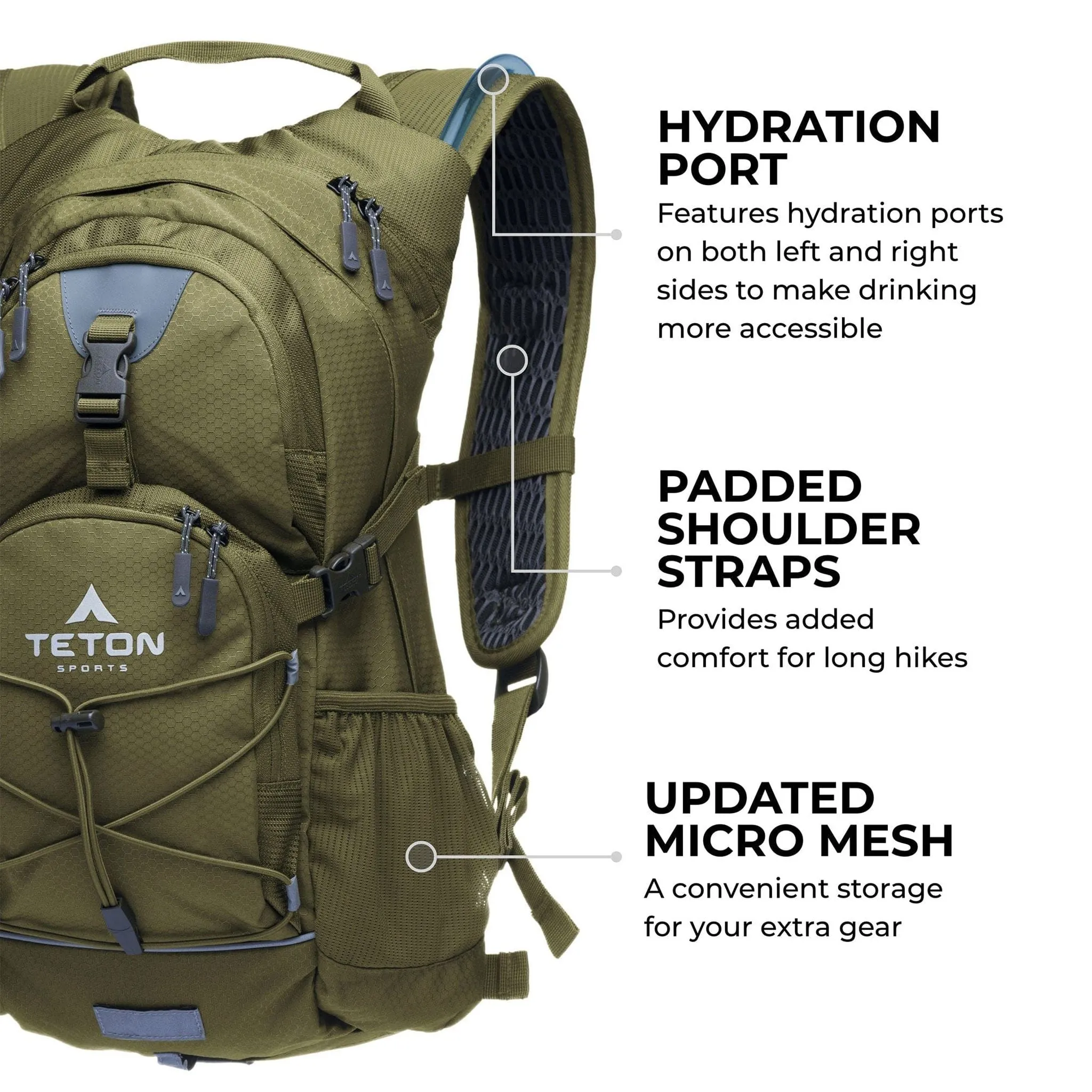 Teton Sports Oasis 18l Hydration Daypack with 2l Bladder in Plum