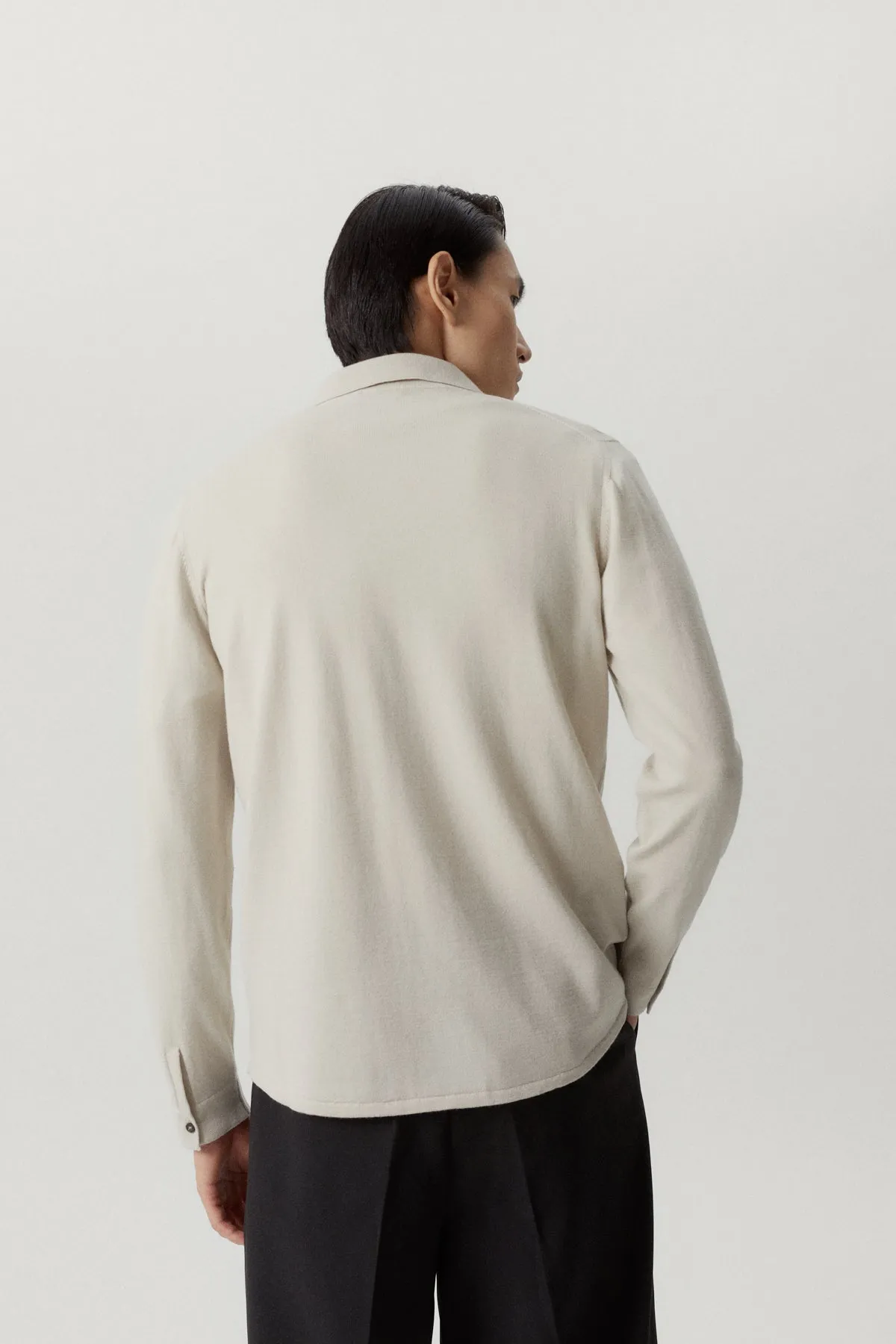 The Merino Wool Knit Shirt