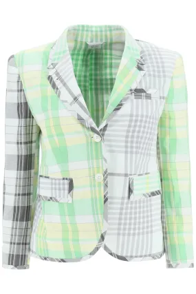 Thom browne fun-mix madras cotton blazer