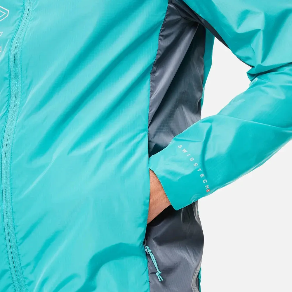 Trailberg Triathlon Windbreaker Jacket - Turquoise / Grey