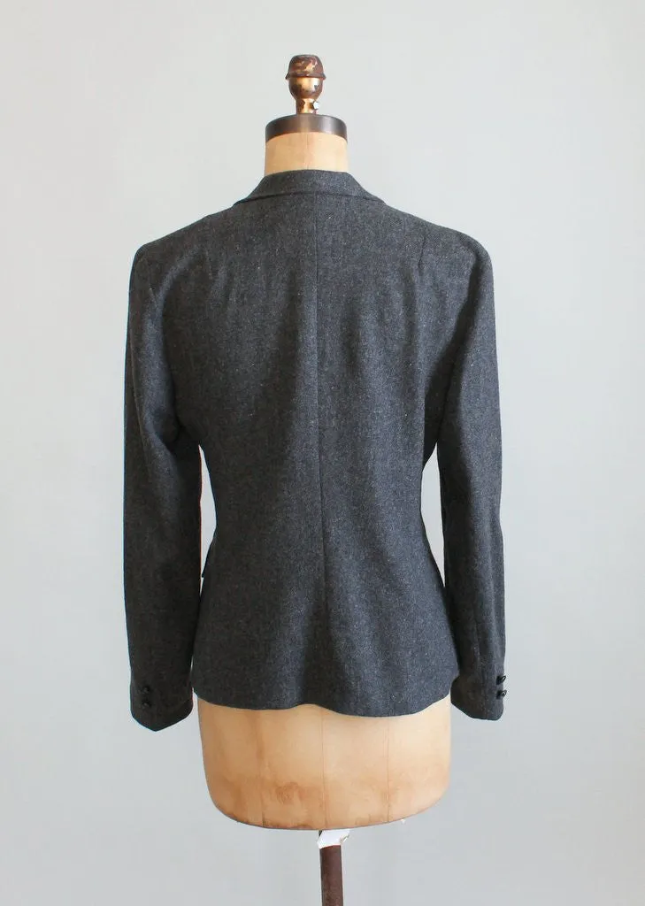 Vintage 1970s Peerless Grey Wool Blazer