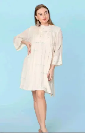 White tunic dress, resort collection