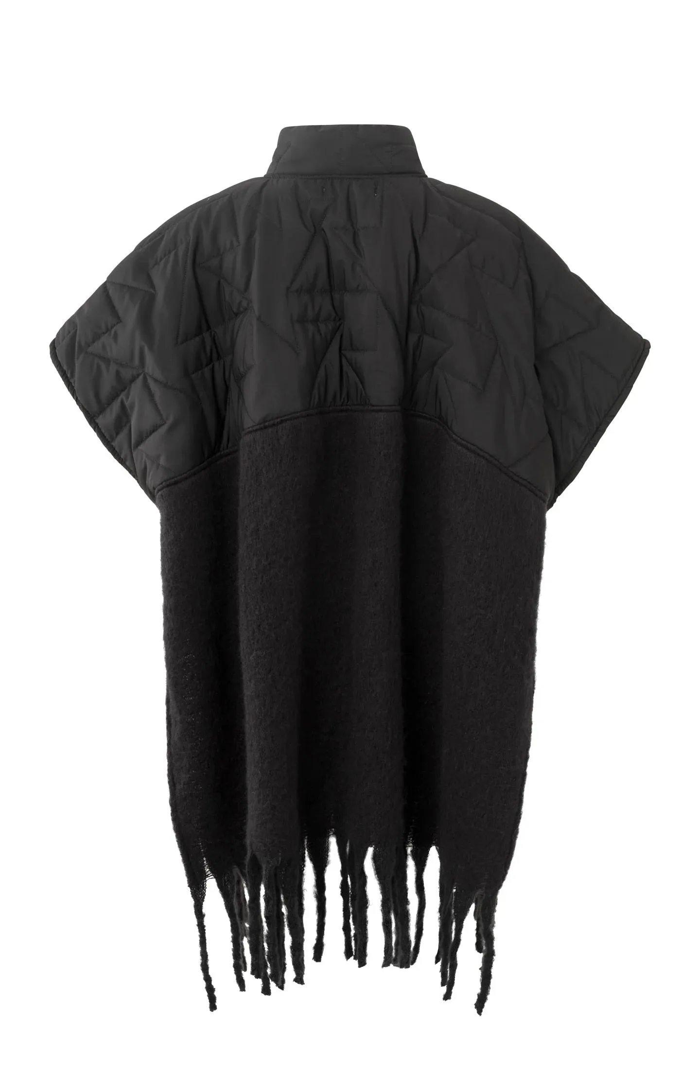 YAYA Poncho w black zip